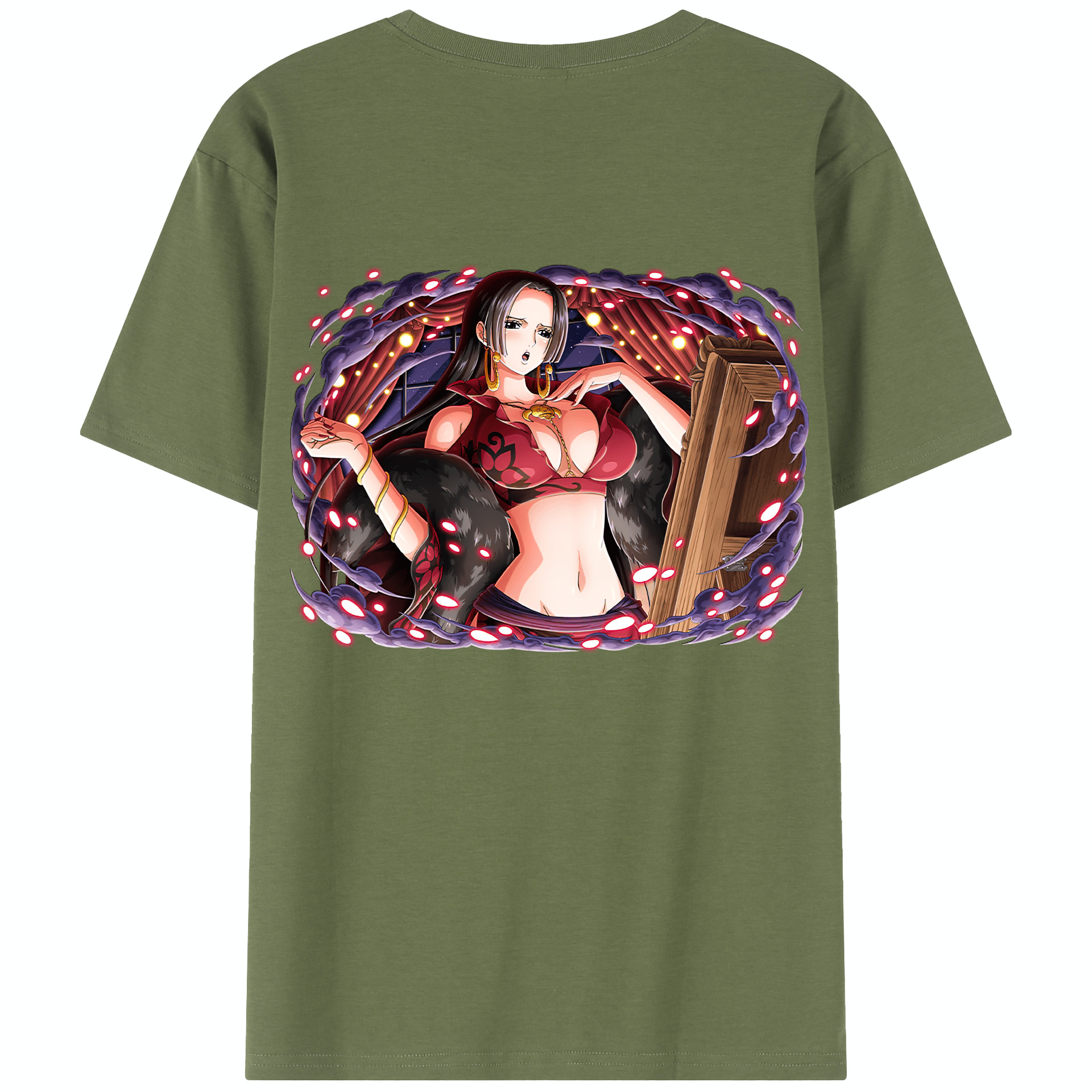 ワンピース ボア・ハンコック ONE PIECE Boa·Hancock 綿100％半袖Tシャツ（背面プリント）